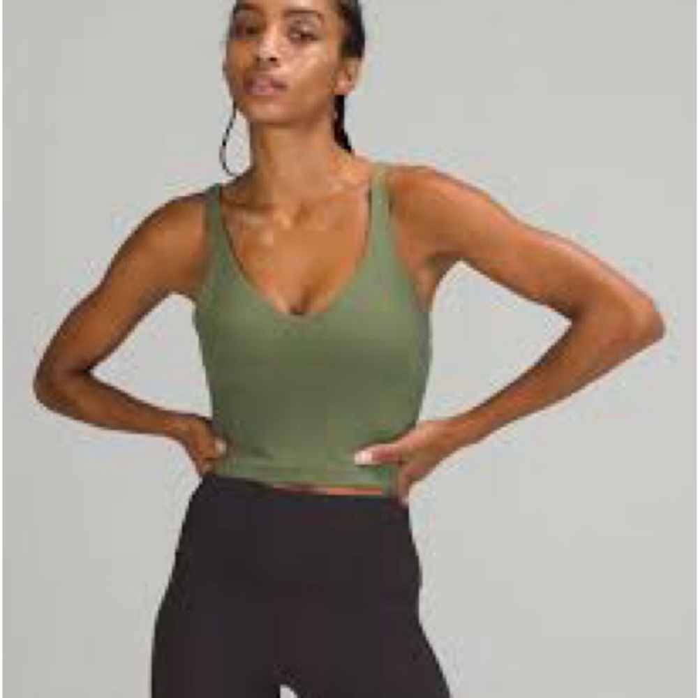 Green size 2 lululemon align tank top